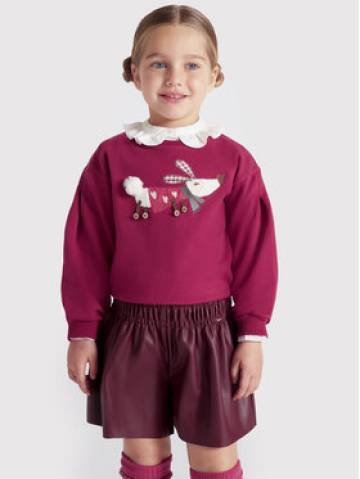 Mayoral Шорти зі штучної шкіри 4950 Бордовий Relaxed Fit