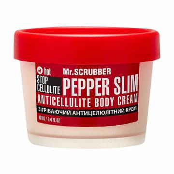 Согревающий антицеллюлитный крем для тела Mr.Scrubber Stop Cellulite Pepper Slim Anticellulite Body Cream, 100 г Согревающий антицеллюлитный крем для тела Mr.Scrubber Stop Cellulite Pepper Slim Anticellulite Body Cream, 100 г