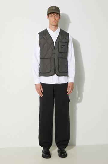 Безрукавка Awake NY Quilted Vest мужская цвет серый переходная SP24-OT003 Безрукавка Awake NY Quilted Vest мужская цвет серый переходная SP24-OT003
