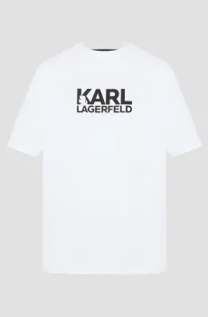 Мужская белая футболка Белый XXL Karl Lagerfeld 552235.755087;10