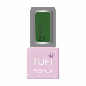 Гель-лак для ногтей Tufi profi Premium Emerald 27 Жасминово-зеленый, 8 мл Гель-лак для ногтей Tufi profi Premium Emerald 27 Жасминово-зеленый, 8 мл