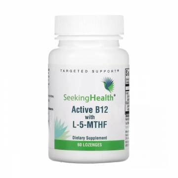 Витамин B12 с L-5-MTHF Seeking Health Active B12 With L-5-MTHF, 60 леденцов Витамин B12 с L-5-MTHF Seeking Health Active B12 With L-5-MTHF, 60 леденцов