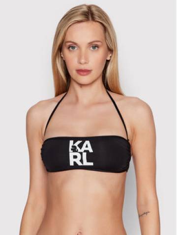 KARL LAGERFELD Верх від купальника Printed Logo KL22WTP02 Чорний KARL LAGERFELD Верх від купальника Printed Logo KL22WTP02 Чорний