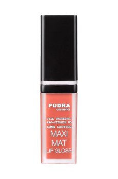 Матовый блеск для губ Pudra Cosmetics Maxi Matt Long Lasting Lip Gloss с протеинами шелка та провитамином B5, 08, 7 мл