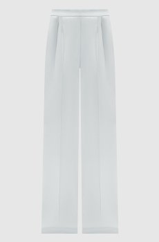 Голубые брюки прямого кроя