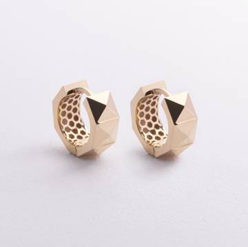 Серьги - кольца "Claire" в желтом золоте с08949 Серьги - кольца "Claire" в желтом золоте с08949