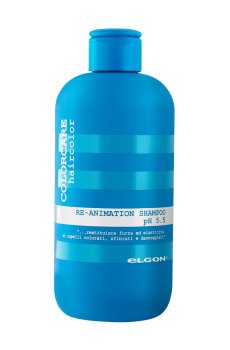 Восстанавливающий шампунь Elgon Colorcare Re-Animation Shampoo pH 5.5 для поврежденных волос, 300 мл