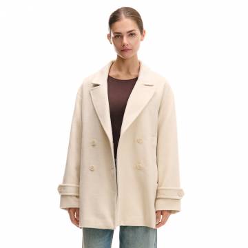 Cropp - Коротке пальто - нюдовий Cropp - Коротке пальто - нюдовий