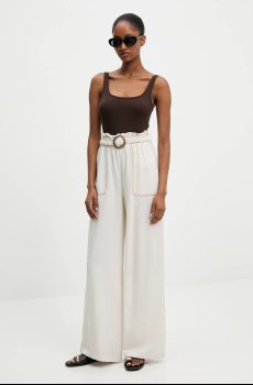 Брюки со льном Answear.LAB