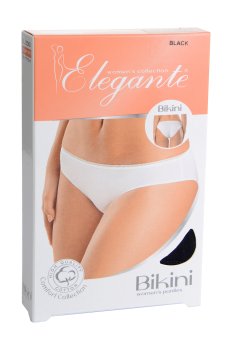 Трусы-бикини женские Elegante EL 2001 Bikini, Black, размер M