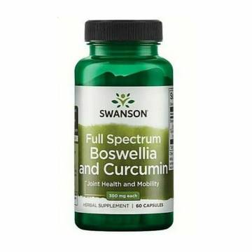 Босвелия и куркумин Swanson Full Spectrum Boswellia and Curcumin 300 мг, 60 капсул Босвелия и куркумин Swanson Full Spectrum Boswellia and Curcumin 300 мг, 60 капсул