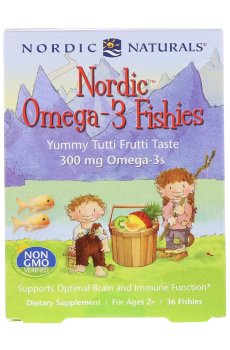 Омега-3 для детей Nordic Naturals Nordic Omega-3 Fishies 300 мг, 36 таблеток в форме рыбок