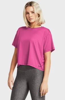 Женская розовая футболка Motion SS Розовый S Under Armour 1379178-686
