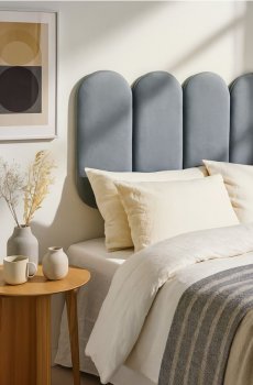 М’яка настінна панель - темно-сірий