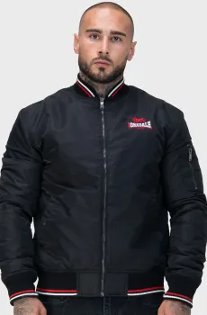 Мужской черный бомбер CAREY Черный S Lonsdale 117785