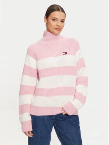 Tommy Jeans Гольф Badge DW0DW19914 Рожевий Regular Fit Tommy Jeans Гольф Badge DW0DW19914 Рожевий Regular Fit