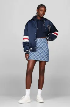 Женская голубая юбка в клетку TJW TARTAN CHECK CHAMBRAY Голубой M Tommy Jeans DW0DW19237