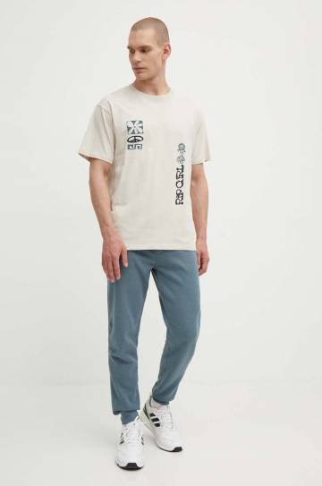 Спортивные штаны Rip Curl цвет серый однотонные Спортивные штаны Rip Curl цвет серый однотонные