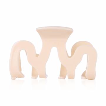 Заколка-краб для волос Tito Beauty Gloriya молочная, 1 шт