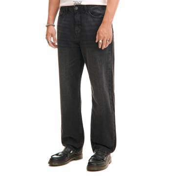 Cropp - Джинси relaxed - чорний Cropp - Джинси relaxed - чорний