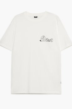 Cropp - Футболка з написом - кремовий