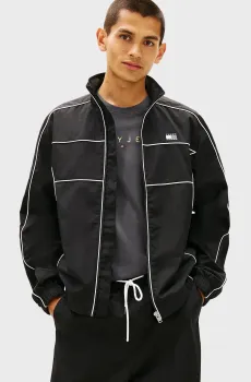 Мужская черная ветровка PIPING DETAIL FLAG Черный XL Tommy Jeans DM0DM22297