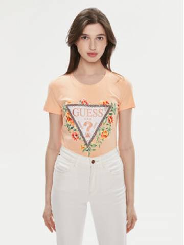 Guess Футболка W4GI24 J1314 Оранжевий Slim Fit Guess Футболка W4GI24 J1314 Оранжевий Slim Fit