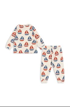 Детский хлопковый спортивный костюм Konges Sløjd GIO LS SET GOTS