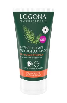 Маска Logona Intense Repair Restorative Hair Mask для ломких волос с иссеченными кончиками, 150 мл