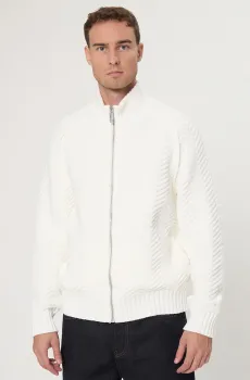 Мужской белый кардиган Белый M HUGO 50543779;102