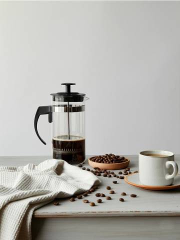 Заварака для кави типу French Press - чорний Заварака для кави типу French Press - чорний