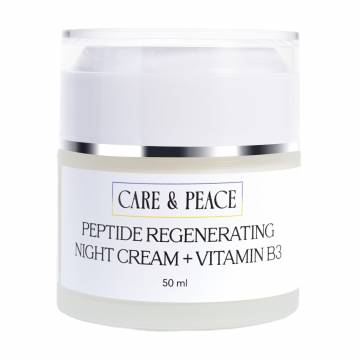 Ночной крем для лица Care & Peace Peptide Regenerating Night Cream + Vitamin B3 с пептидами и витамином В3, 50 мл Ночной крем для лица Care & Peace Peptide Regenerating Night Cream + Vitamin B3 с пептидами и витамином В3, 50 мл