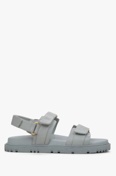 Сандалі шкіряні сірі Estro ER00115611