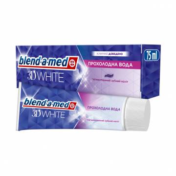 Зубная паста blend-a-med 3D White Прохладная вода, 75 мл Зубная паста blend-a-med 3D White Прохладная вода, 75 мл