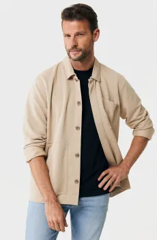 Мужская бежевая рубашка-пальто Бежевый S Mexx MF006401541M