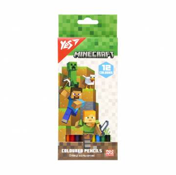 Набор цветных карандашей YES Minecraft, 12 цветов (290760) Набор цветных карандашей YES Minecraft, 12 цветов (290760)