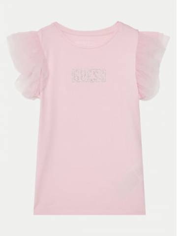 Guess Футболка J5RI17 K6YW4 Рожевий Regular Fit Guess Футболка J5RI17 K6YW4 Рожевий Regular Fit