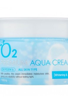 Уценка! Кислородный крем для лица FarmStay Premium O2 Aqua Cream увлажняющий, 100 мл