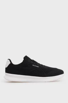 Мужские черные кроссовки LIGHTWEIGHT RUNNER MIX Черный 43 Tommy Hilfiger FM0FM05755