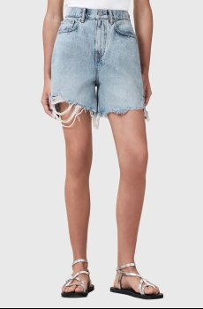 Хлопковые джинсовые шорты AllSaints DORIS