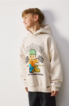 Reserved - Stumble Guys худі з капюшоном - бежевий - 433JW-08X
