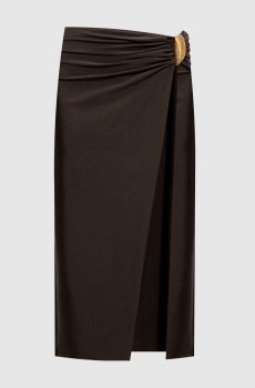 Коричневая юбка-парео Eiana