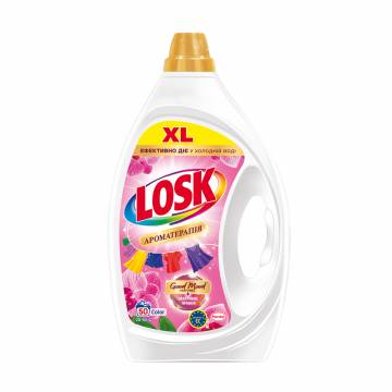 Гель для стирки Losk Color Ароматерапия с эфирными маслами и ароматом малазийского цветка, 50 стирок, 2.25 л Гель для стирки Losk Color Ароматерапия с эфирными маслами и ароматом малазийского цветка, 50 стирок, 2.25 л