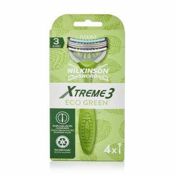 Бритва Wilkinson Sword Xtreme 3 Eco Green мужская, 4 шт Бритва Wilkinson Sword Xtreme 3 Eco Green мужская, 4 шт
