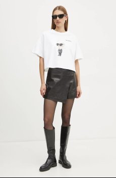 Хлопковая футболка Karl Lagerfeld IKON