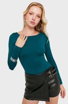 Женское бирюзовое боди Бирюзовый S Tally Weijl SBOPABOTIC