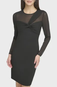 Женское черное платье Черный 8 DKNY DD3KP364