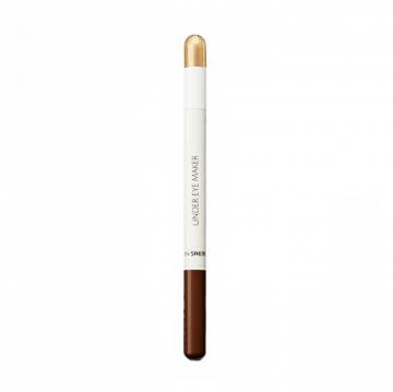 Карандаш для глаз The Saem Saemmul Under Eye Maker 03 Glam Gold, 0.5 г + 0.2 г Карандаш для глаз The Saem Saemmul Under Eye Maker 03 Glam Gold, 0.5 г + 0.2 г
