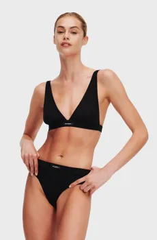 Женский черный бюстгальтер ESSENTIAL LOGO Черный XS Karl Lagerfeld 245W2107