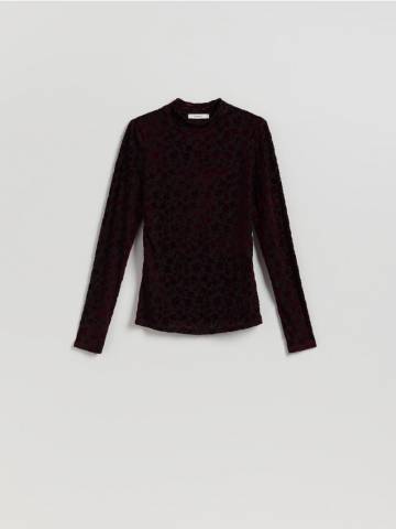 Reserved - LADIES` BLOUSE - буряковий - ZI722-83X